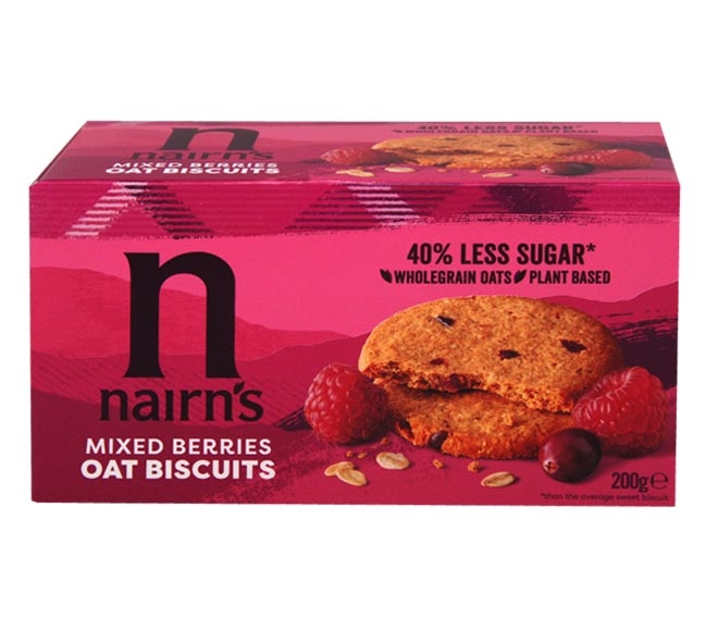 Nairns Oat Biscuits Mixed Berries 200G