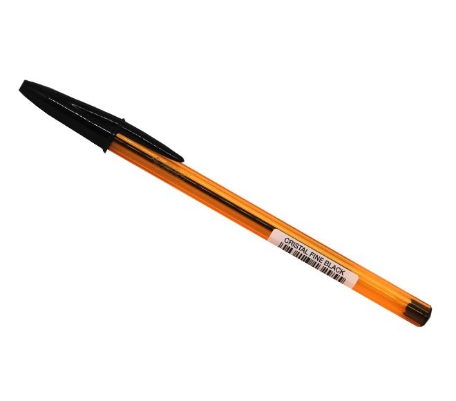 Bic Writing Pen Cristal Ball Point Fine 0.8Mm Black Ink Colour