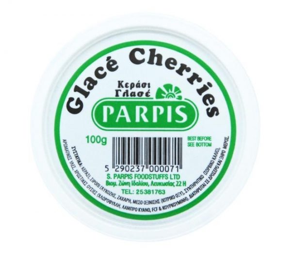 Parpis Glazed Cherries Green 100G
