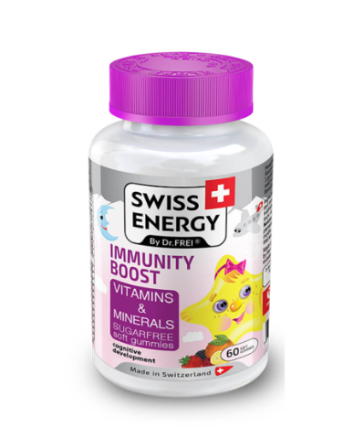 Swiss Energy Kids Immunity Boost Vitamins & Minerals 60 Gummies
