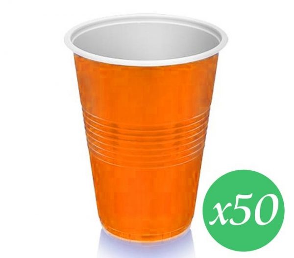 Pip Water Cups Orange 200Cc X 50Pcs - Disposable Product