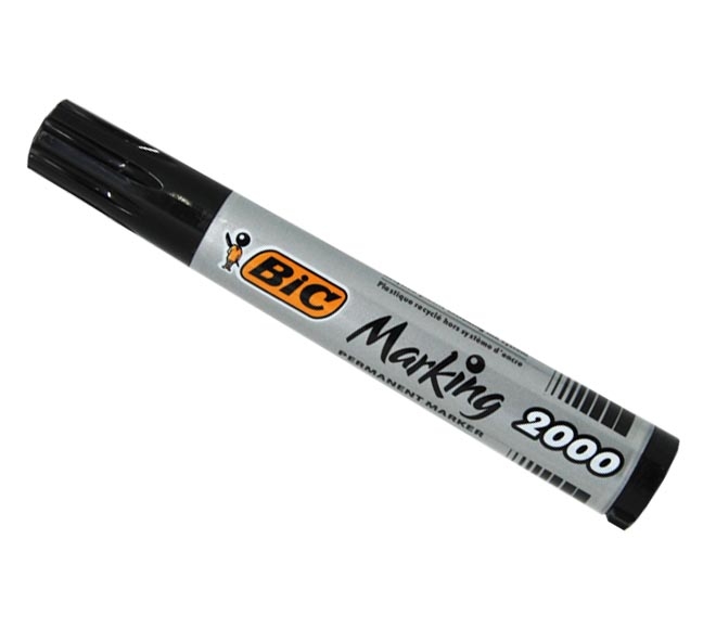 Bic Permanent Marker Black Ink Colour