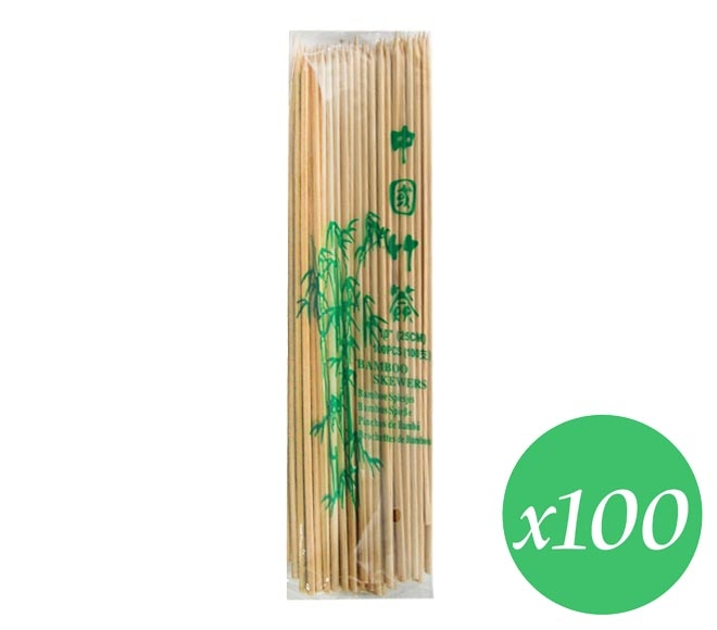 Skewers Bamboo 250Mm X 100Pcs