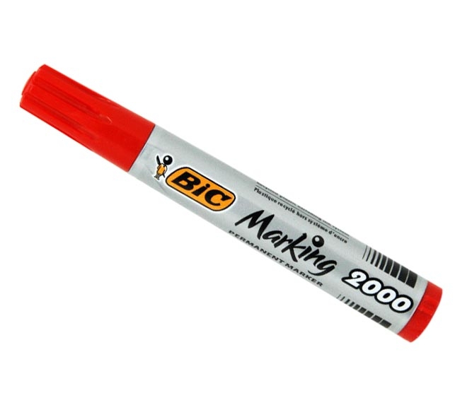 Bic Permanent Marker Permanent Red Ink Colour