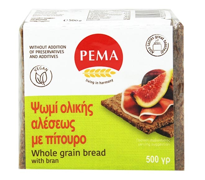 Pema Whole Grain Bread With Bran 500G