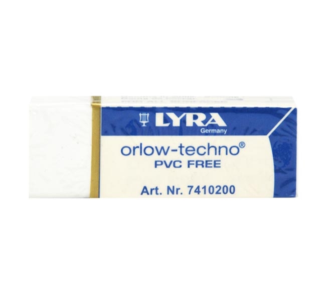 Lyra Eraser Pvc Free white colour