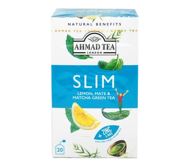 Tea Ahmad Natural Slim With Lemon Mate & Matcha Green Tea (20Pcs) 30G