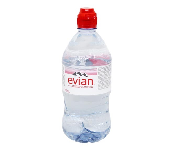 Evian Mineral Water Sport Bottle 750ml