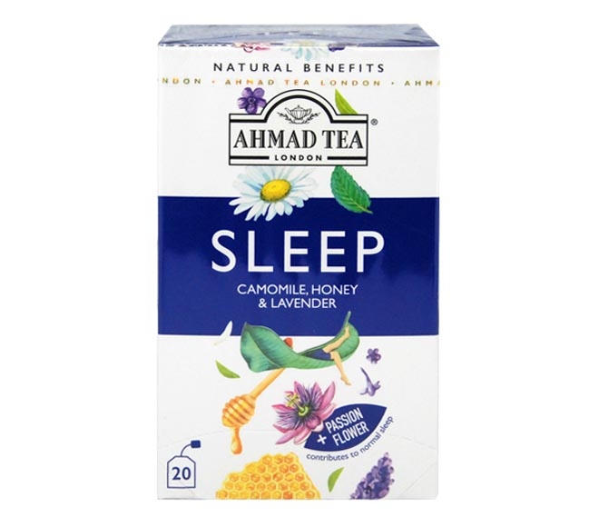 Tea Ahmad Natural Sleep With Camomile Honey & Lavender (20Pcs) 30G