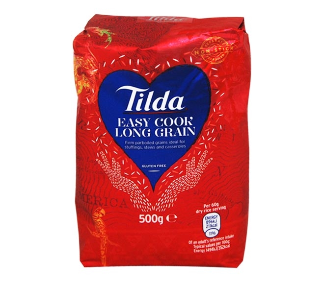 Tilda Long Grain Parboiled Rice 500G
