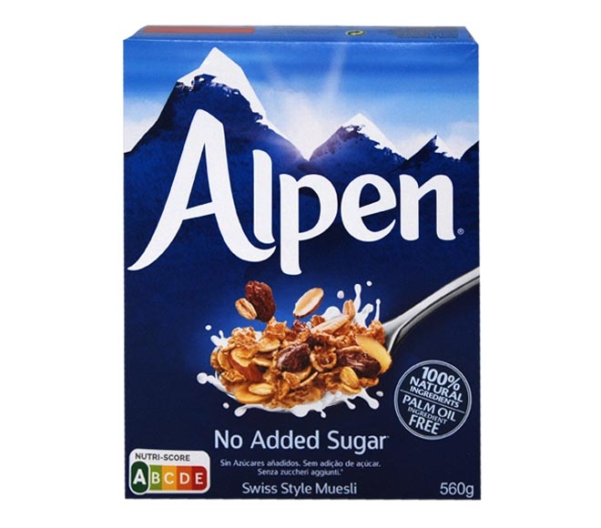 Muesli Alpen 560G - No Added Sugar