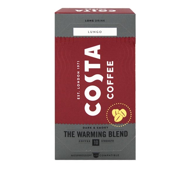 Costa Coffee Lungo The Warming Blend 57G - (10 Caps - Intensity 10)