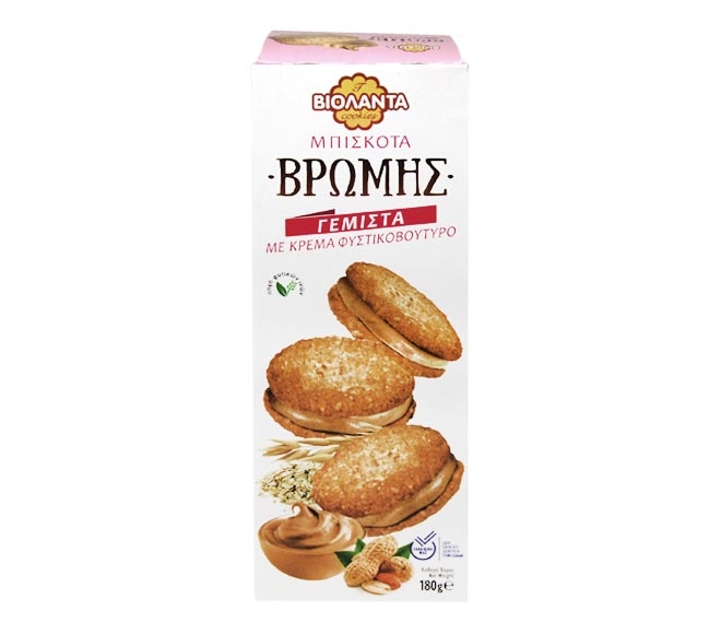 Violanta Oat Cookies 180G - Peanut Butter Filling