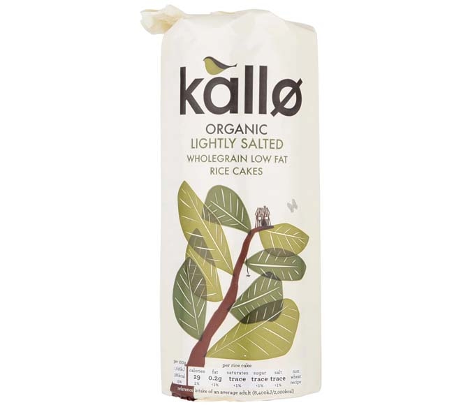 Kallo Organic Lightly Salted Rice Cakes 130G