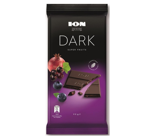 Ion Dark Chocolate 90G - Super Fruit