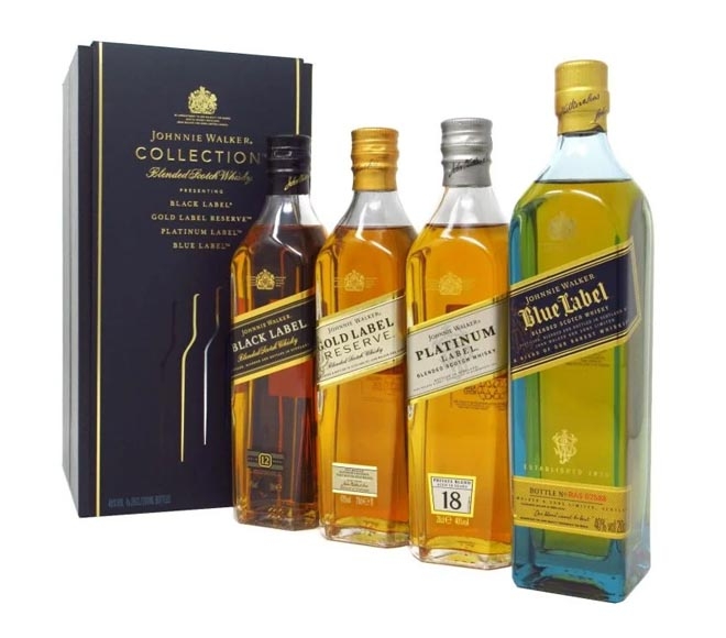Johnnie Walker Whiskey Collection 4 X 200ml