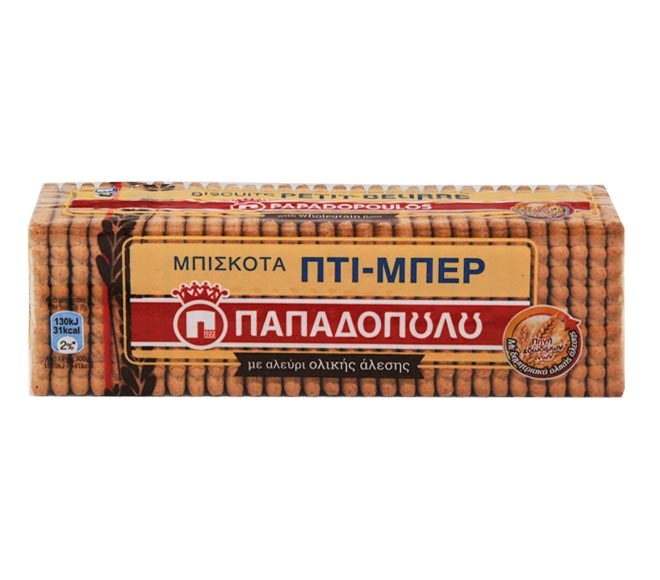 Papadopoulos Biscuits Petit- Beurre With Wholegrain Flour 225G