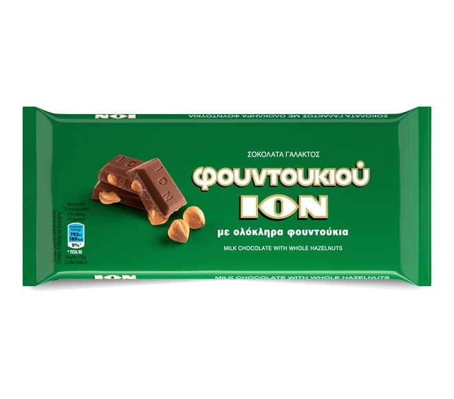 Ion Milk Chocolate 200G - Whole Hazelnut
