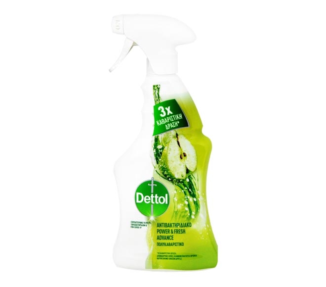 Dettol Power & Fresh Antibacterial Spray 500ml - Refreshing Green Apple