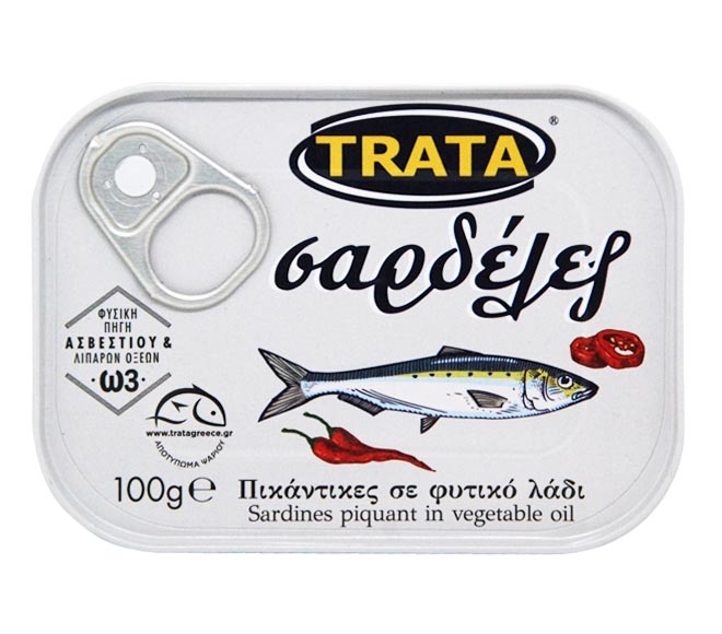 Trata Sardines Piquant In Vegetable Oil 100G