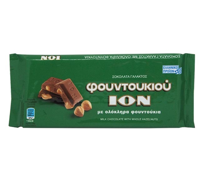 Ion Milk Chocolate 100G - Whole Hazelnuts