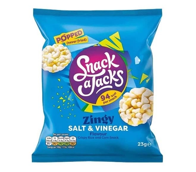 Snack A Jacks 23G - Salt & Vinegar Flavour