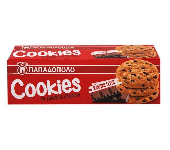 Papadopoulos Cookies With Chocolate Pieces 180G