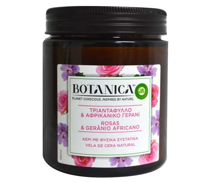 Air Wick Botanica Candle 205G - Rose & African Geranium