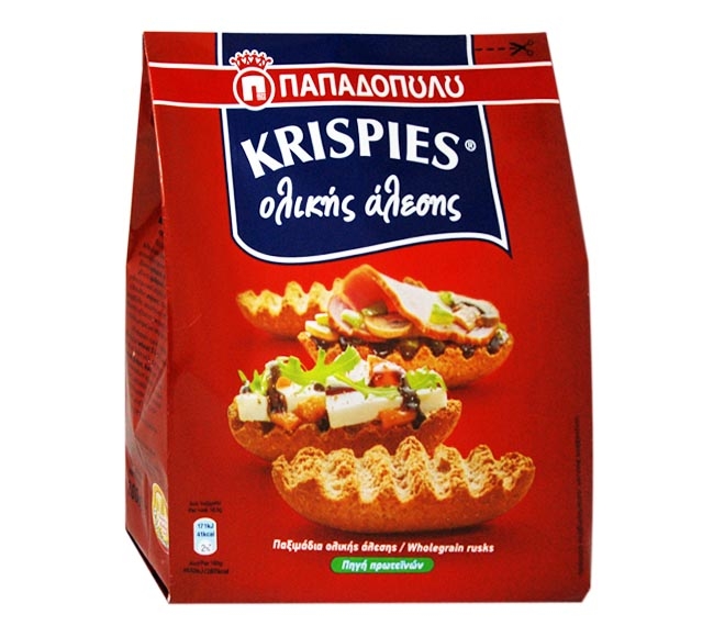 Papadopoulos Krispies 200G - Wholegrain