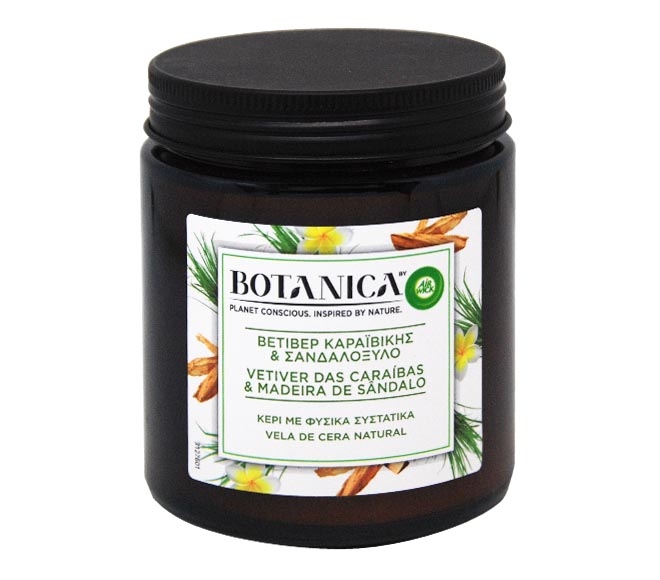 Air Wick Botanica Candle 205G - Caribbean Vetiver & Sandalwood