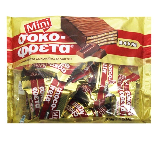 Ion Chocofreta Mini X15Pcs 210G - Milk Chocolate
