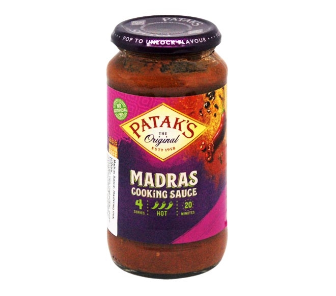 Sauce Pataks 450G - Madras