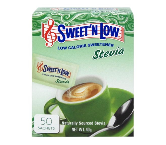 Sweetener Sweetn Low Stevia Sachets (50Pcs X 0.8G) 40G
