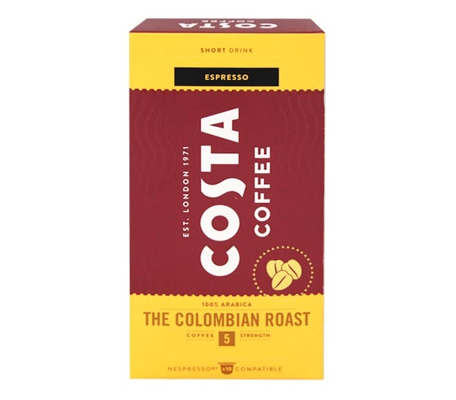 Costa Coffee Espresso The Colombian Roast 57G - (10 Caps - Intensity 5)