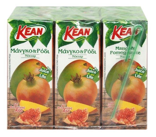 Kean Nectar Mango & Pomegranate 9X250ml