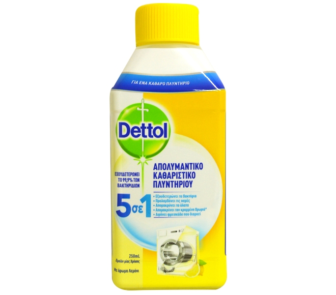 Dettol Washing Machine Cleaner 5In1 250ml - Lemon