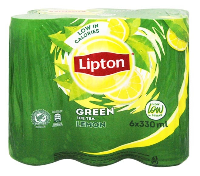 Lipton Ice Tea Green 6X330ml - Lemon