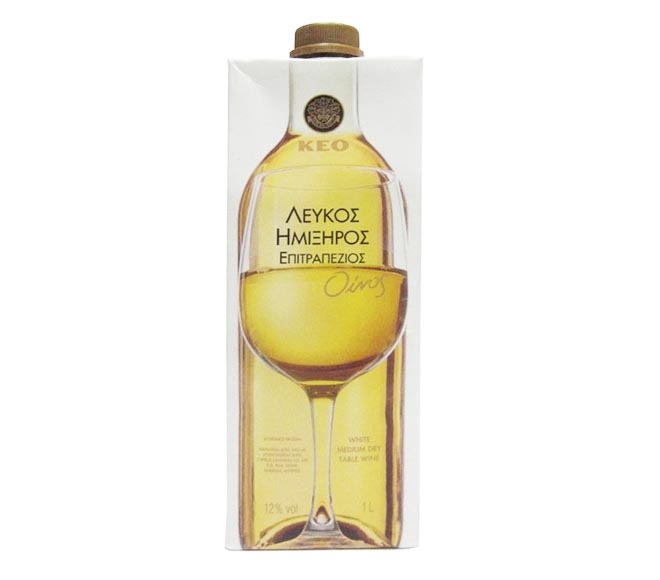 Keo White Medium Dry Wine 1L