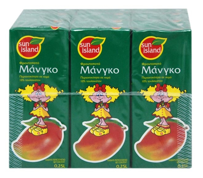 Sun Island Fruit Drink Mango 9X250ml