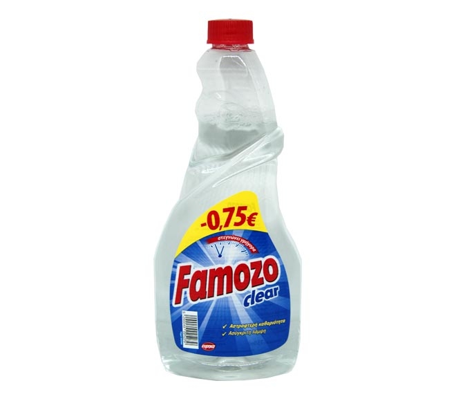 Famozo Glass Cleaner Refill 750ml - Clear