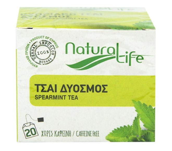 Tea Natural Life (20Pcs) 26G - Spearmint (100% Natural Herbs Caffeine Free)
