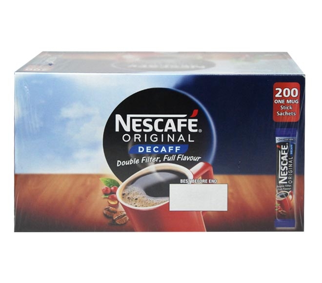 Nescafe Original Sticks Decaf 200Pcs X 1.8G