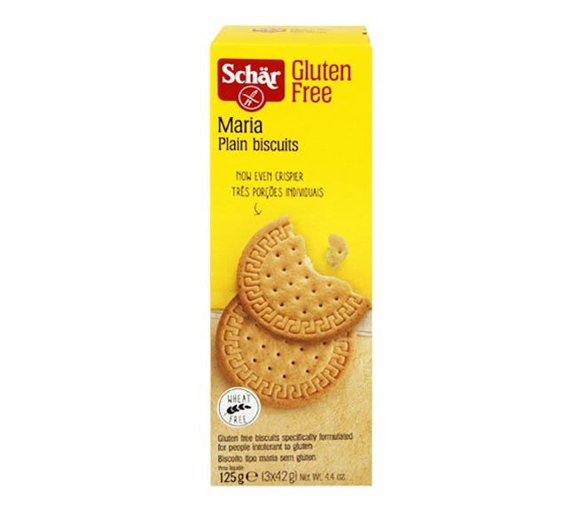 Schar Gluten Free Biscuits (3Pcs X 42G) 125G - Maria Plain Biscuits