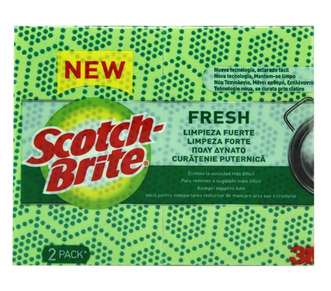 Sponges Scourer Scotch-Brite Fresh 2Pcs (Green)