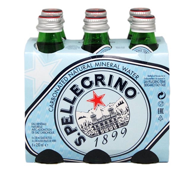 San Pellegrino Sparkling Natural Water 6X250ml