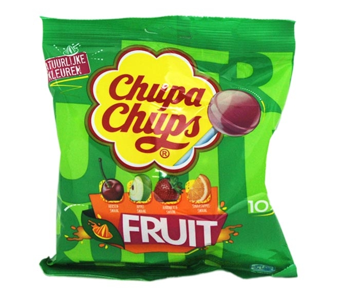 Chupa Chups Lollipops Fruit Flavour 10X12G