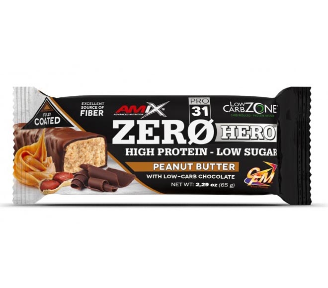 Amix Bar Zero Hero 65G - Peanut Butter