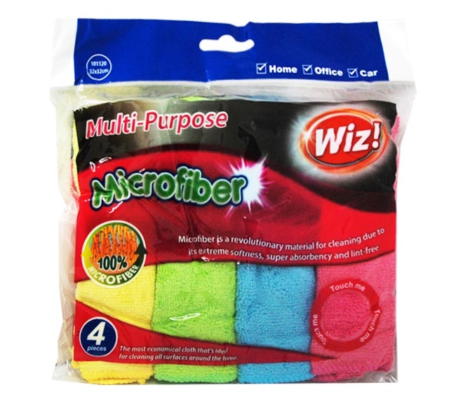 Cloth Wiz Multi-Purpose Microfiber 4Pcs