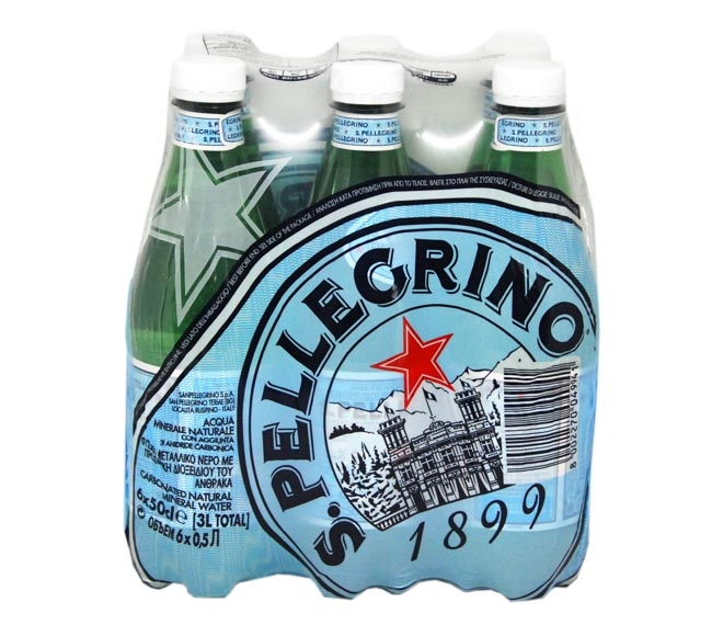San Pellegrino Sparkling Natural Water 6X500ml