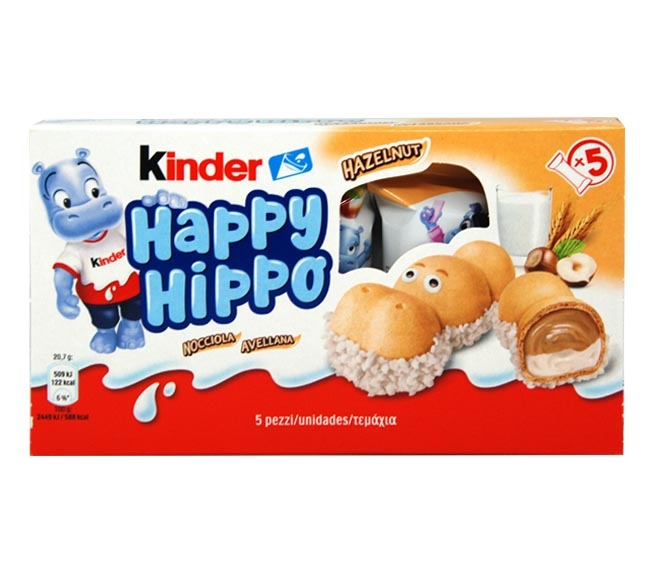 Kinder Happy Hippo 5Pcs 103.5G - Hazelnut
